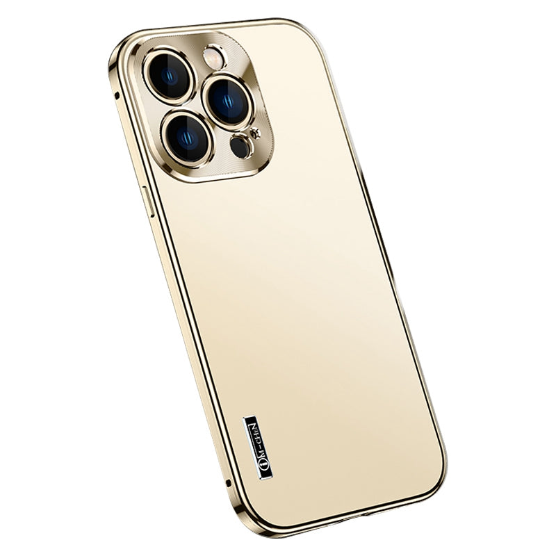 IM-CHEN For iPhone 13 Pro 6.1 inch Anti-fall Ultra Slim Phone Case with Metal Frame Scratch-resistant Magnetic Matte Phone Cover