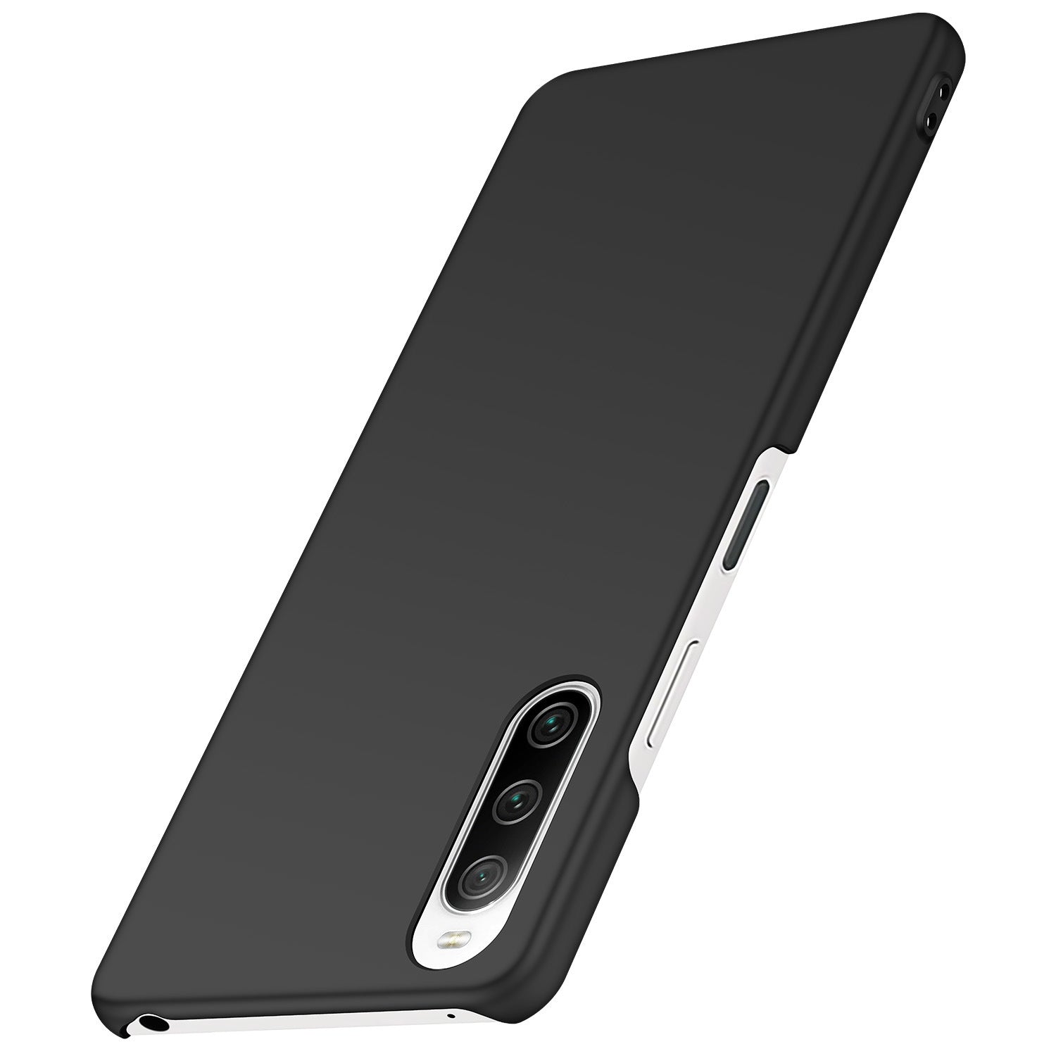 For Sony Xperia 10 III 5G / 10 III Lite Solid Color Hard PC Phone Case Anti-fall Protective Phone Back Cover