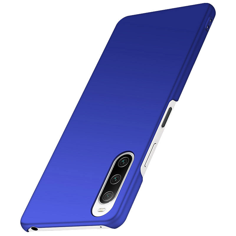 For Sony Xperia 10 III 5G / 10 III Lite Solid Color Hard PC Phone Case Anti-fall Protective Phone Back Cover