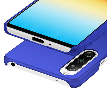 For Sony Xperia 10 III 5G / 10 III Lite Solid Color Hard PC Phone Case Anti-fall Protective Phone Back Cover