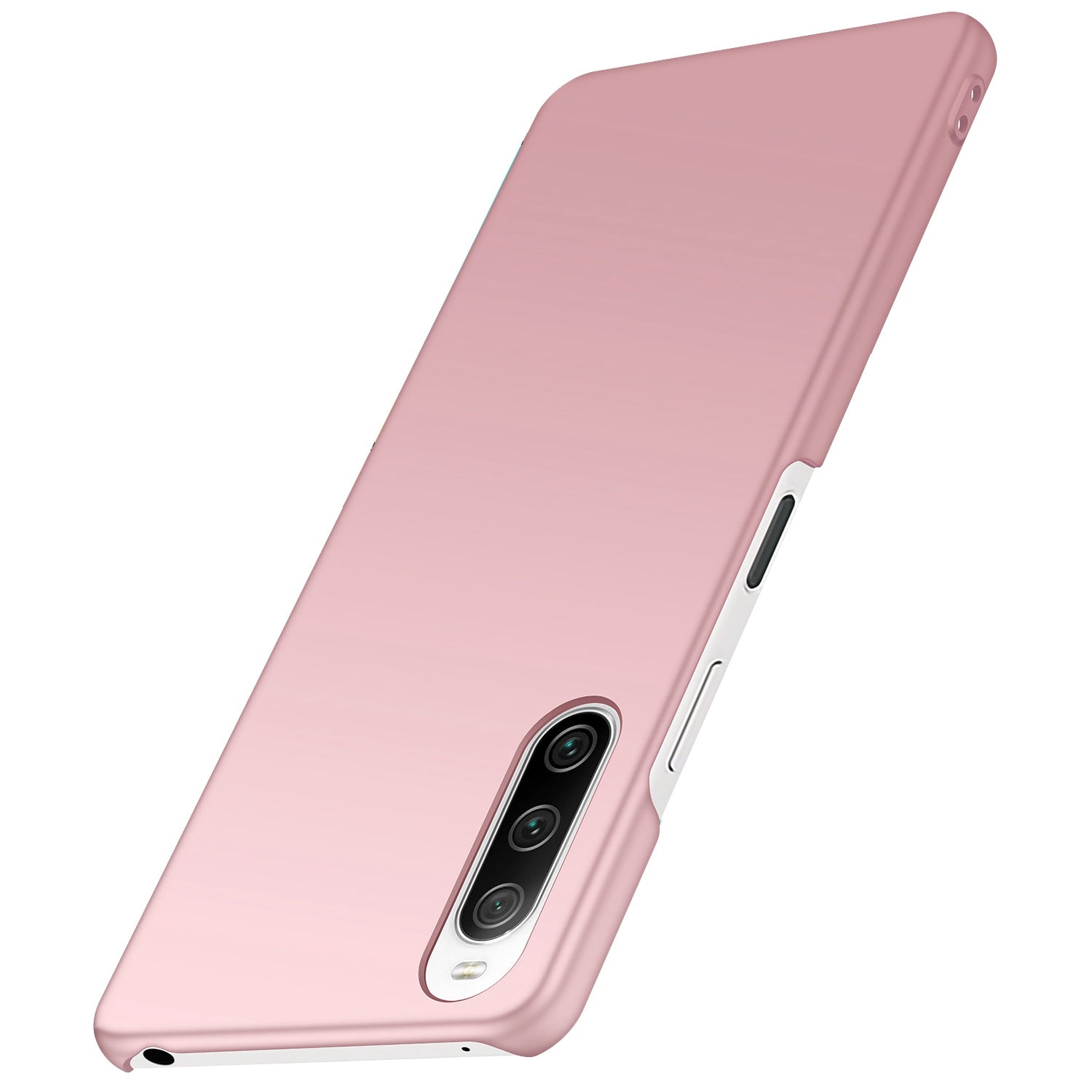 For Sony Xperia 10 III 5G / 10 III Lite Solid Color Hard PC Phone Case Anti-fall Protective Phone Back Cover