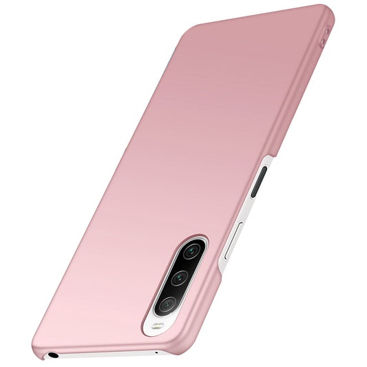 For Sony Xperia 10 III 5G / 10 III Lite Solid Color Hard PC Phone Case Anti-fall Protective Phone Back Cover