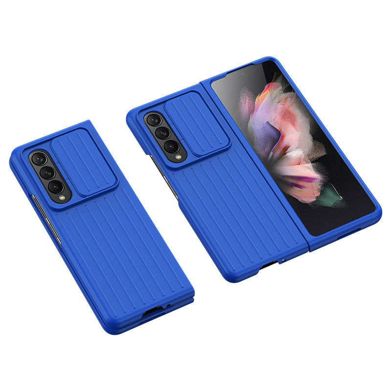For Samsung Galaxy Z Fold3 5G Phone Case Shockproof Anti-Drop Case Cell Phone PC Cover with Slide Camera Protection