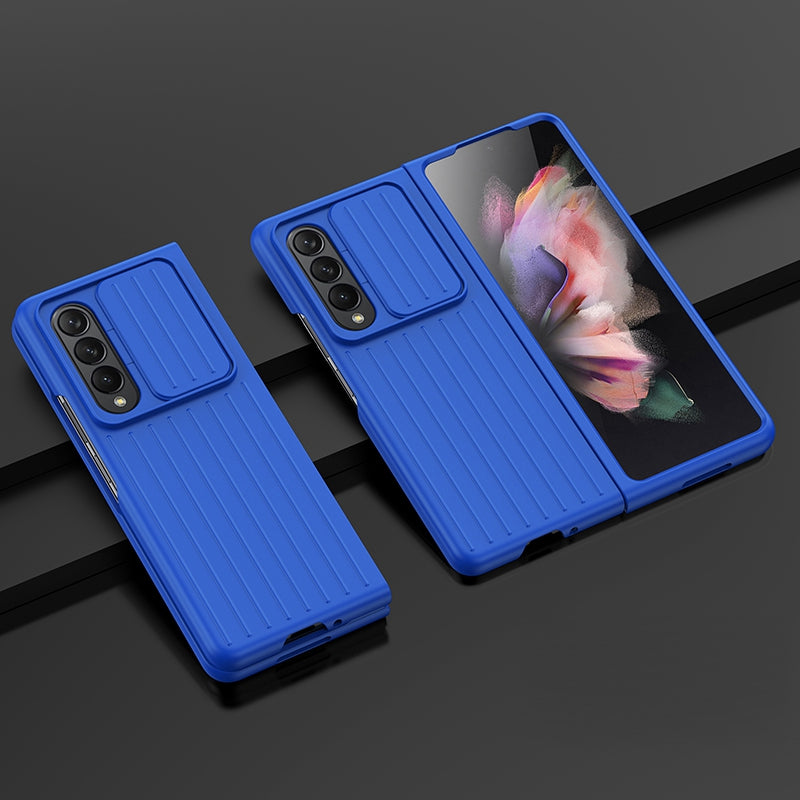 For Samsung Galaxy Z Fold3 5G Phone Case Shockproof Anti-Drop Case Cell Phone PC Cover with Slide Camera Protection