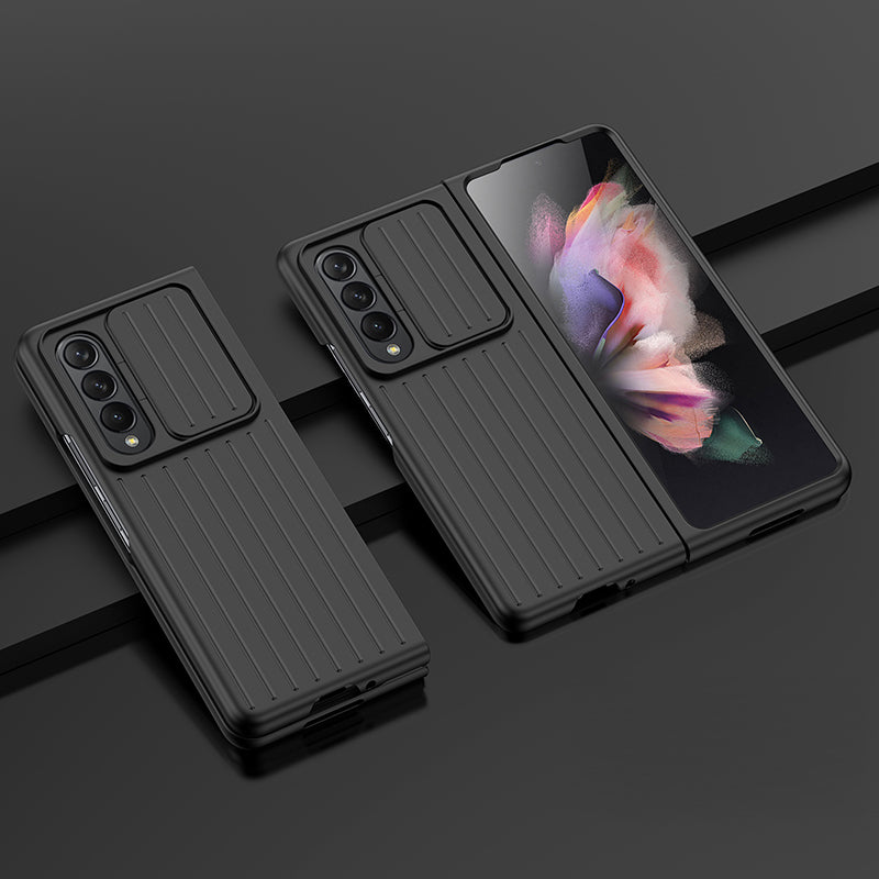 For Samsung Galaxy Z Fold3 5G Phone Case Shockproof Anti-Drop Case Cell Phone PC Cover with Slide Camera Protection