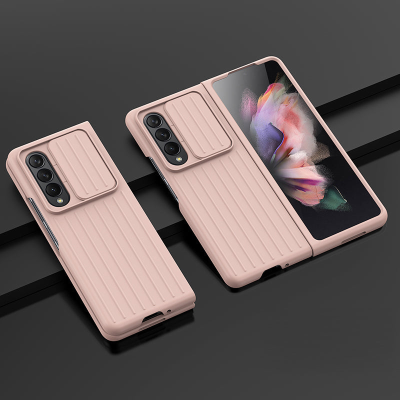 For Samsung Galaxy Z Fold3 5G Phone Case Shockproof Anti-Drop Case Cell Phone PC Cover with Slide Camera Protection