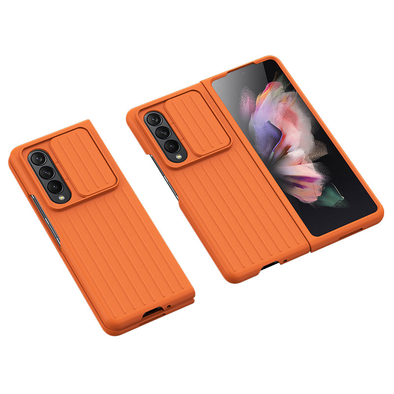 For Samsung Galaxy Z Fold3 5G Phone Case Shockproof Anti-Drop Case Cell Phone PC Cover with Slide Camera Protection