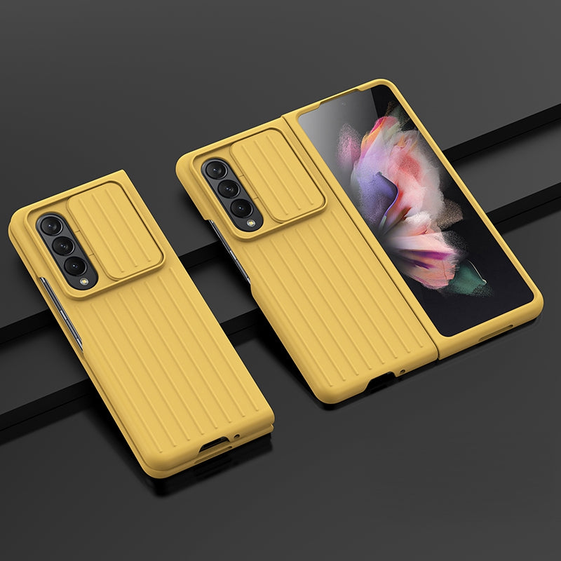 For Samsung Galaxy Z Fold3 5G Phone Case Shockproof Anti-Drop Case Cell Phone PC Cover with Slide Camera Protection