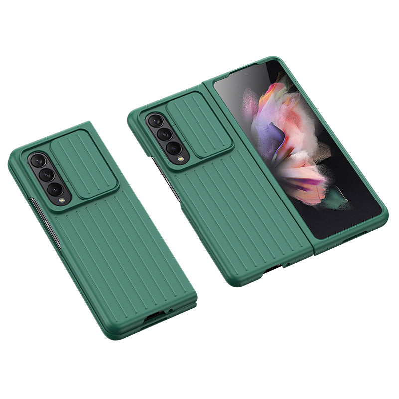 For Samsung Galaxy Z Fold3 5G Phone Case Shockproof Anti-Drop Case Cell Phone PC Cover with Slide Camera Protection