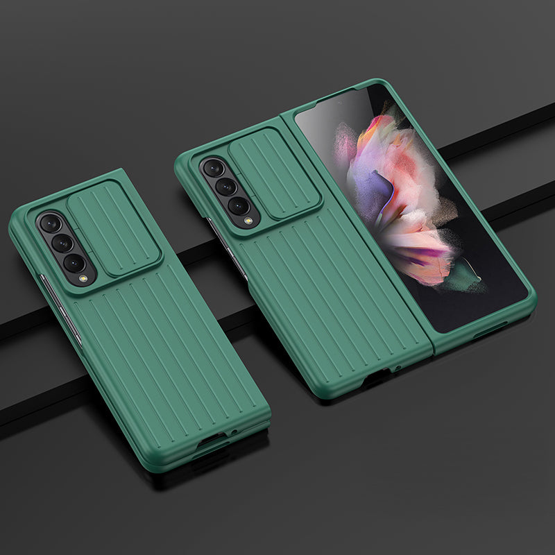 For Samsung Galaxy Z Fold3 5G Phone Case Shockproof Anti-Drop Case Cell Phone PC Cover with Slide Camera Protection