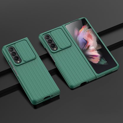 For Samsung Galaxy Z Fold3 5G Phone Case Shockproof Anti-Drop Case Cell Phone PC Cover with Slide Camera Protection