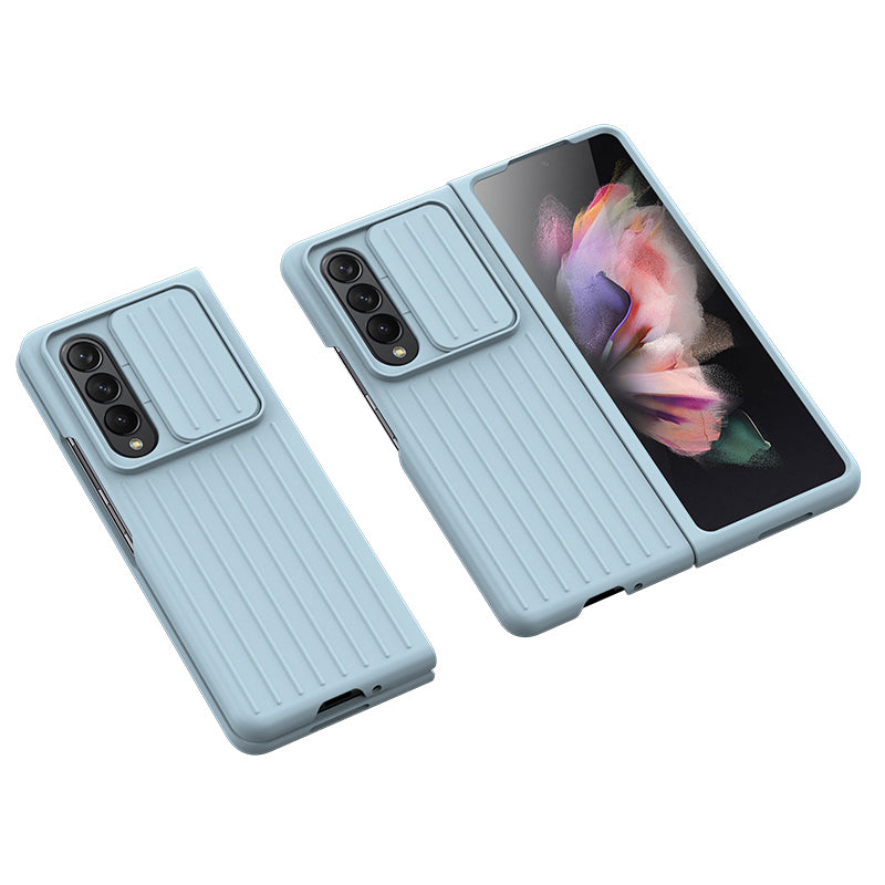 For Samsung Galaxy Z Fold3 5G Phone Case Shockproof Anti-Drop Case Cell Phone PC Cover with Slide Camera Protection