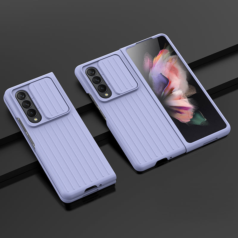 For Samsung Galaxy Z Fold3 5G Phone Case Shockproof Anti-Drop Case Cell Phone PC Cover with Slide Camera Protection
