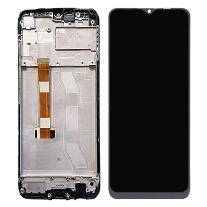 For Realme C25s Grade S OEM LCD Screen and Digitizer Assembly + Frame Replacement Part (without Logo)