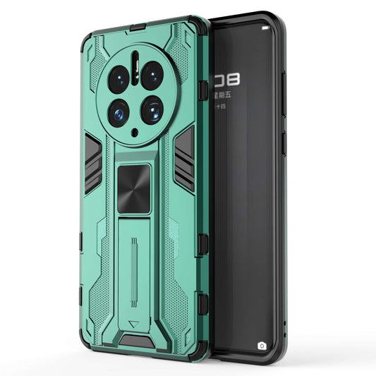For Huawei Mate 50 Pro 4G Kickstand Design Phone Case Collision Resistant Hard PC Soft TPU Hybrid Back Cover