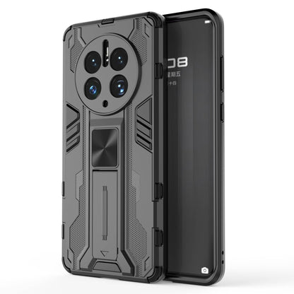 For Huawei Mate 50 Pro 4G Kickstand Design Phone Case Collision Resistant Hard PC Soft TPU Hybrid Back Cover