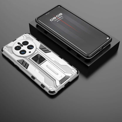 For Huawei Mate 50 Pro 4G Kickstand Design Phone Case Collision Resistant Hard PC Soft TPU Hybrid Back Cover