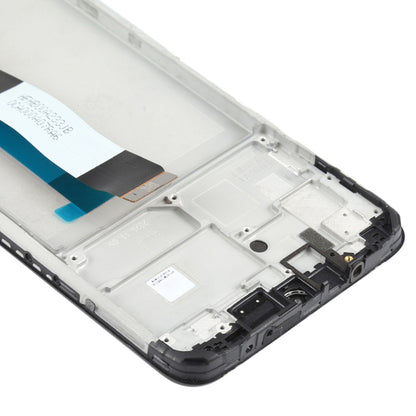 LCD Screen and Digitizer Assembly + Frame for Xiaomi Poco M3 Cell Phone Replacement Parts (Grade C, Without Logo) - Silver