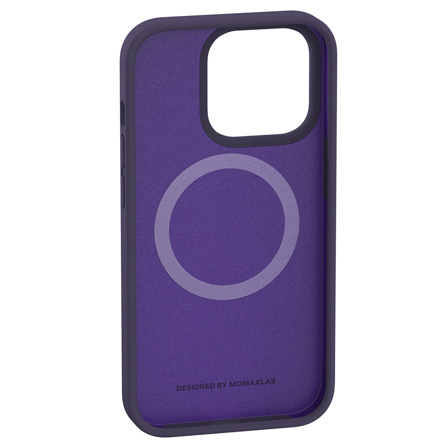 MOMAX for iPhone 14 Pro Max Skin-friendly Phone Case Drop-proof Silicone Cell Phone Cover with Microfiber Lining Compatible with Wireless Charging