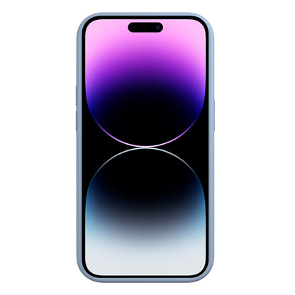MOMAX for iPhone 14 Pro Max Skin-friendly Phone Case Drop-proof Silicone Cell Phone Cover with Microfiber Lining Compatible with Wireless Charging