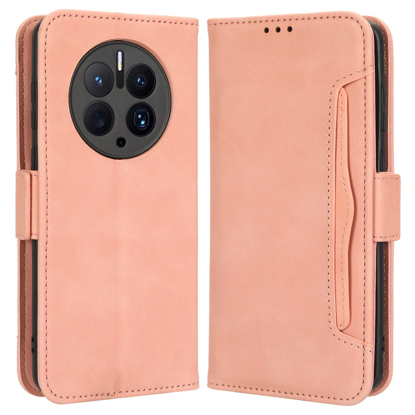 For Huawei Mate 50 Pro 4G Full Protection PU Leather Multiple Card Slots Stand Wallet Phone Cover Phone Case