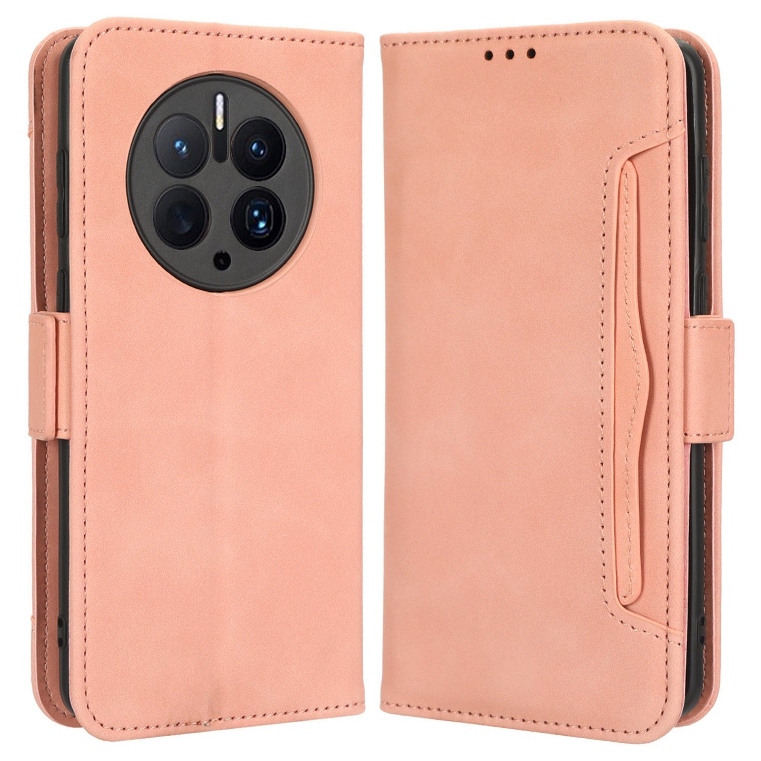 For Huawei Mate 50 Pro 4G Full Protection PU Leather Multiple Card Slots Stand Wallet Phone Cover Phone Case