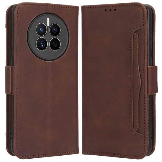For Huawei Mate 50 4G PU Leather Multiple Card Slots Stand Wallet Phone Cover Well-protected Phone Case