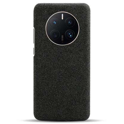 For Huawei Mate 50 Pro 4G Protective Case Anti-Scratch Hard PC+Cloth Phone Case Solid Color Shockproof Cover