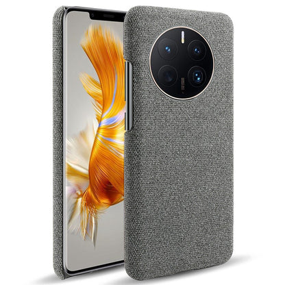 For Huawei Mate 50 Pro 4G Protective Case Anti-Scratch Hard PC+Cloth Phone Case Solid Color Shockproof Cover