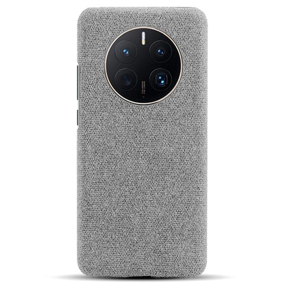 For Huawei Mate 50 Pro 4G Protective Case Anti-Scratch Hard PC+Cloth Phone Case Solid Color Shockproof Cover