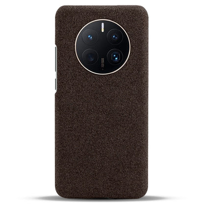 For Huawei Mate 50 Pro 4G Protective Case Anti-Scratch Hard PC+Cloth Phone Case Solid Color Shockproof Cover