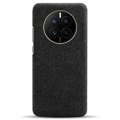 For Huawei Mate 50 4G Shockproof Case Solid Color Hard PC+Cloth Anti-Scratch Protective Cover
