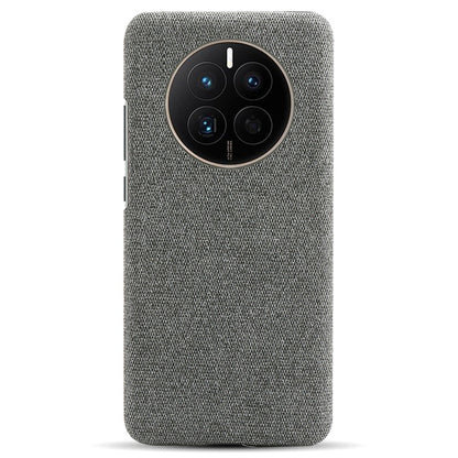 For Huawei Mate 50 4G Shockproof Case Solid Color Hard PC+Cloth Anti-Scratch Protective Cover