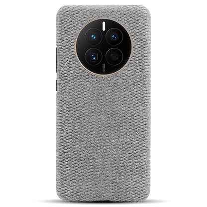 For Huawei Mate 50 4G Shockproof Case Solid Color Hard PC+Cloth Anti-Scratch Protective Cover