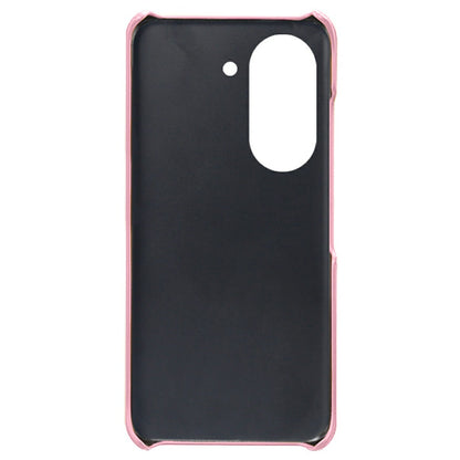 For Huawei Mate 50 4G Calf Texture PU Leather Coated Hard PC Case Anti-Slip Shockproof Protective Phone Cover
