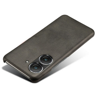 For Huawei Mate 50 4G Calf Texture PU Leather Coated Hard PC Case Anti-Slip Shockproof Protective Phone Cover