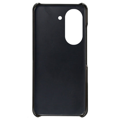 For Huawei Mate 50 4G Calf Texture PU Leather Coated Hard PC Case Anti-Slip Shockproof Protective Phone Cover