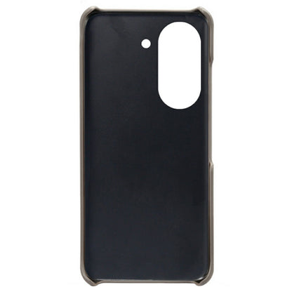 For Huawei Mate 50 4G Calf Texture PU Leather Coated Hard PC Case Anti-Slip Shockproof Protective Phone Cover