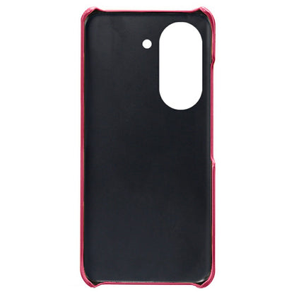 For Huawei Mate 50 4G Calf Texture PU Leather Coated Hard PC Case Anti-Slip Shockproof Protective Phone Cover