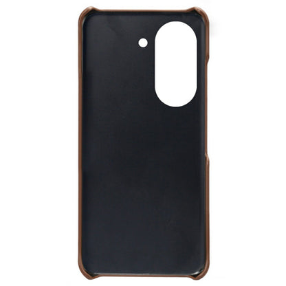 For Huawei Mate 50 4G Calf Texture PU Leather Coated Hard PC Case Anti-Slip Shockproof Protective Phone Cover