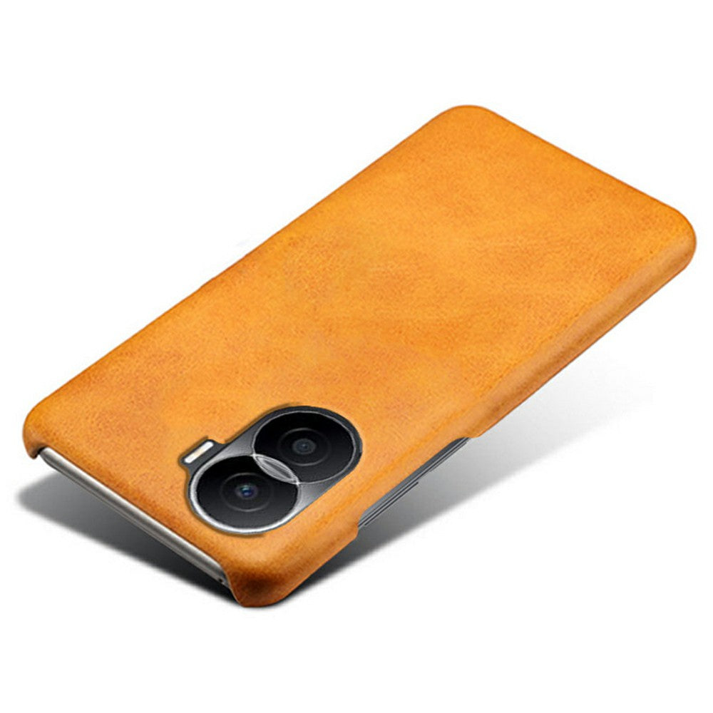 For Honor X40i 5G Slim Shockproof Phone Cover Calf Texture PU Leather Coated Hard PC Anti-Scratch Phone Case