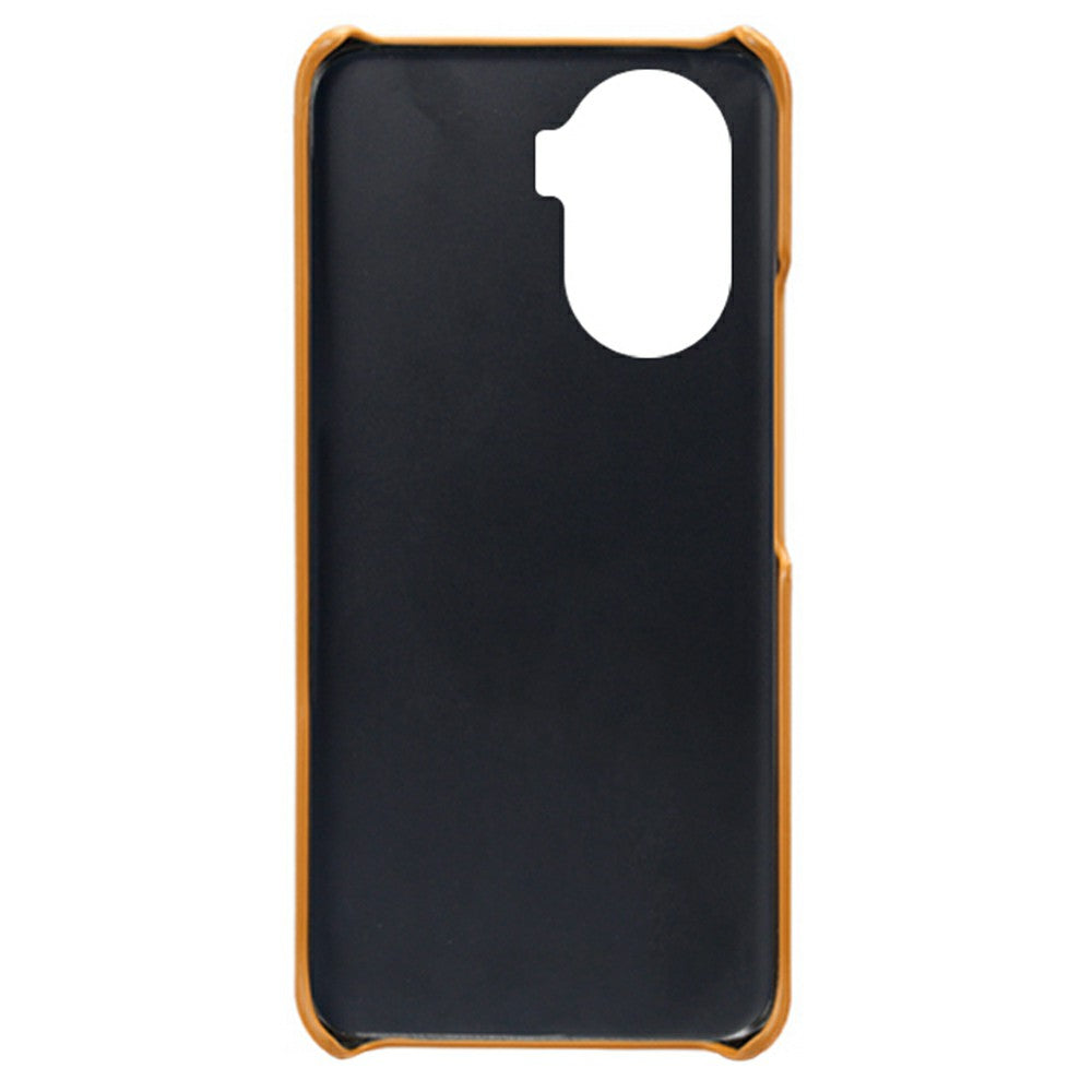For Honor X40i 5G Slim Shockproof Phone Cover Calf Texture PU Leather Coated Hard PC Anti-Scratch Phone Case