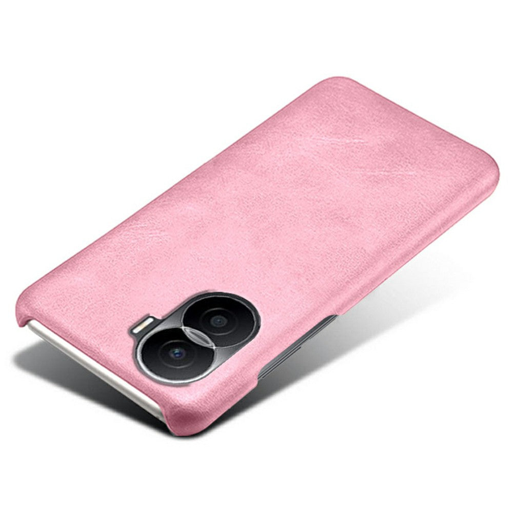 For Honor X40i 5G Slim Shockproof Phone Cover Calf Texture PU Leather Coated Hard PC Anti-Scratch Phone Case