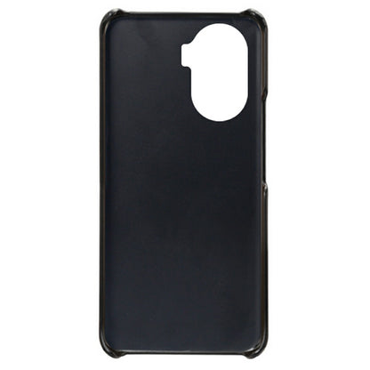 For Honor X40i 5G Slim Shockproof Phone Cover Calf Texture PU Leather Coated Hard PC Anti-Scratch Phone Case