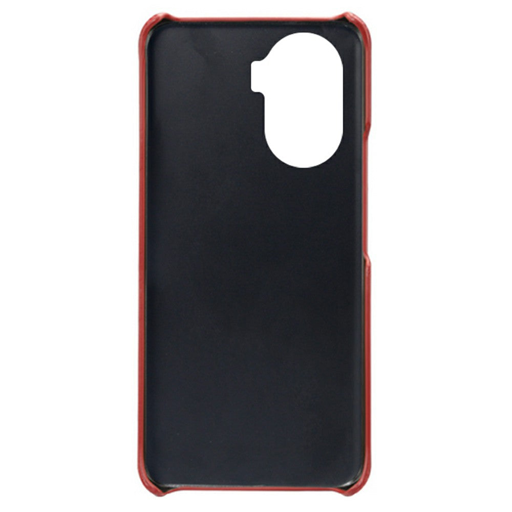 For Honor X40i 5G Slim Shockproof Phone Cover Calf Texture PU Leather Coated Hard PC Anti-Scratch Phone Case
