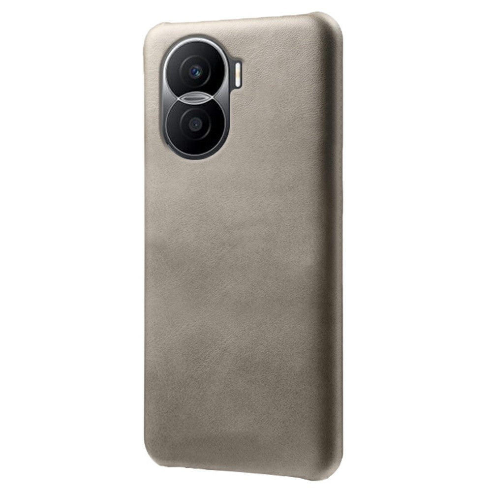For Honor X40i 5G Slim Shockproof Phone Cover Calf Texture PU Leather Coated Hard PC Anti-Scratch Phone Case