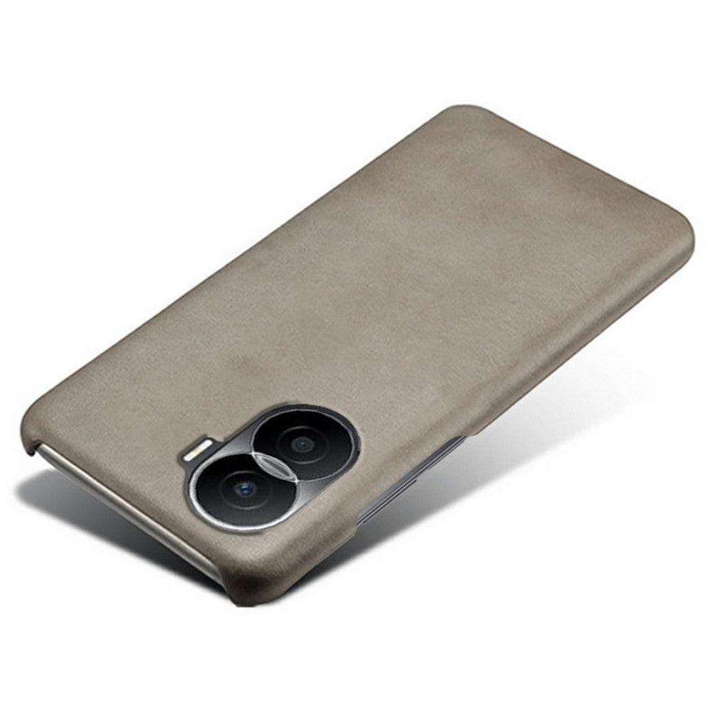 For Honor X40i 5G Slim Shockproof Phone Cover Calf Texture PU Leather Coated Hard PC Anti-Scratch Phone Case