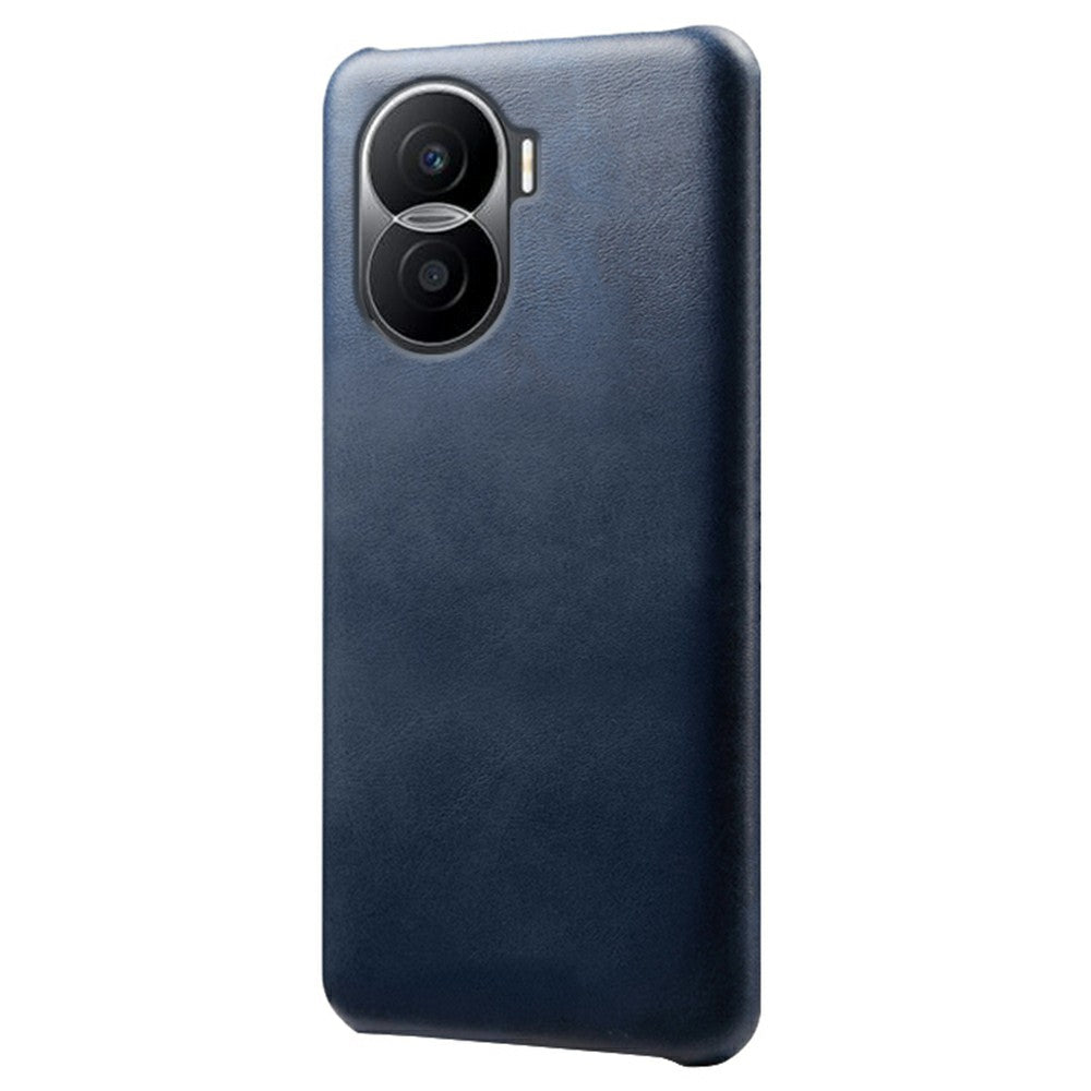 For Honor X40i 5G Slim Shockproof Phone Cover Calf Texture PU Leather Coated Hard PC Anti-Scratch Phone Case