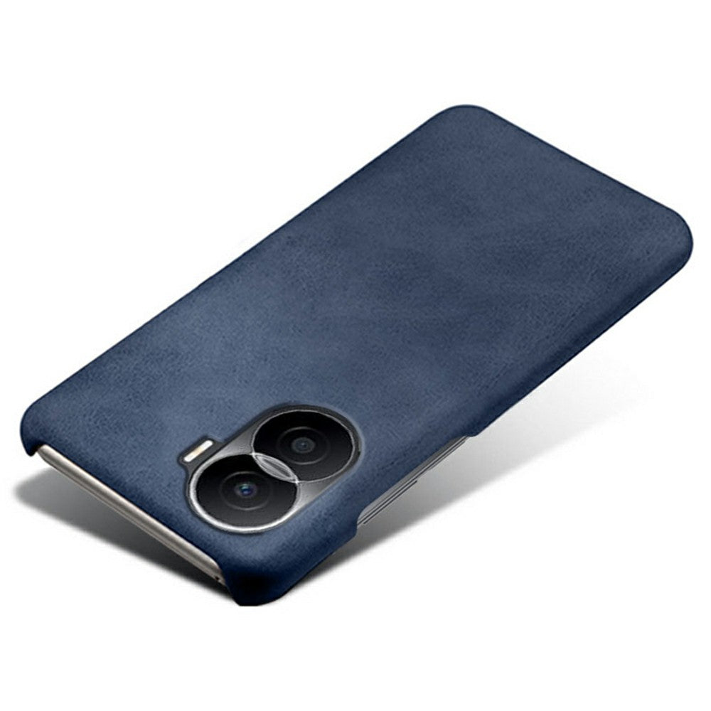 For Honor X40i 5G Slim Shockproof Phone Cover Calf Texture PU Leather Coated Hard PC Anti-Scratch Phone Case