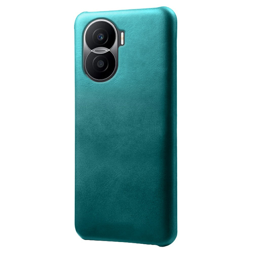 For Honor X40i 5G Slim Shockproof Phone Cover Calf Texture PU Leather Coated Hard PC Anti-Scratch Phone Case
